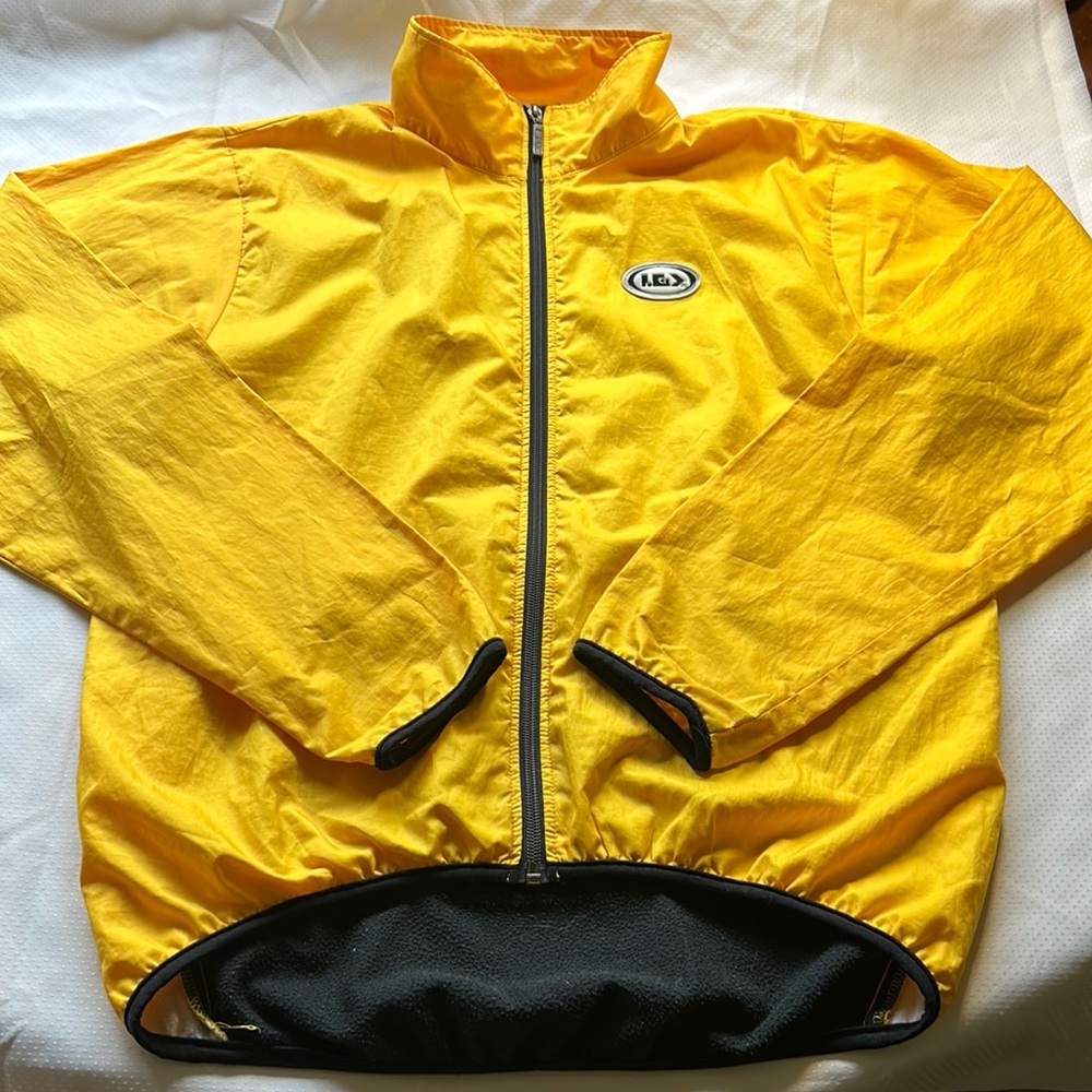 Vintage Louis Garneau Cycling Jacket Fleece Lined Long Sleeve Full Zip Running